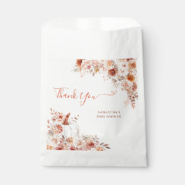 Kleine pompoenHerfst Floral Baby shower Bedankzakje