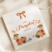 Kleine pompoenHerfst Floral Baby shower Servet
