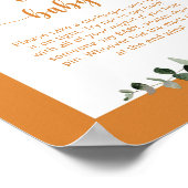 Kleine pompoenherfst Zeg geen baby Poster (Hoek)