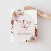 Kleine pompoenherfst Zeg geen baby Poster