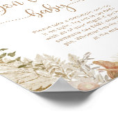 Kleine pompoenherfst Zeg geen baby Poster (Hoek)