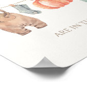 Kleine pompoenjongen kleding Raad eens hoeveel Sno Poster (Hoek)