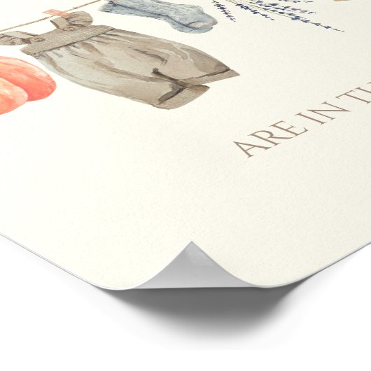 Kleine pompoenkledij Raad eens hoeveel Snoepjes Poster (Hoek)