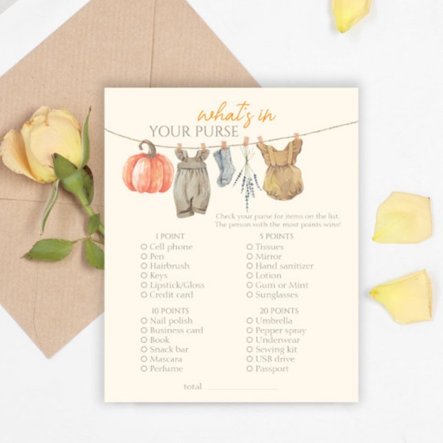 Kleine pompoenkleding Whats in uw portemonnee spel (Creator heeft geüpload)