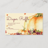 Kleine pompoenluierkaartje visitekaartje (Voorkant)