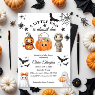 Kleine Pompoen's Eerste Halloween Baby Shower Kaart