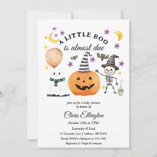 Kleine Pompoen's Eerste Halloween Babyborrel Kaart