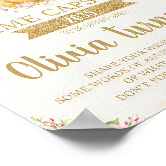 Kleine pompoentijd Capsule Poster (Hoek)