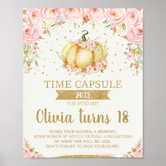 Kleine pompoentijd Capsule Poster (Voorkant)