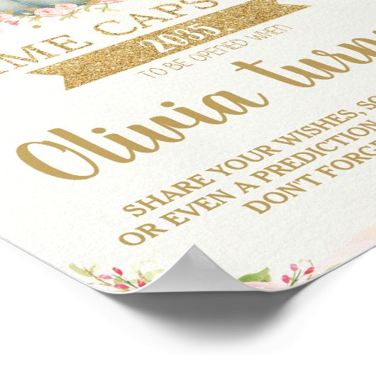 Kleine pompoentijd Capsule Poster (Hoek)