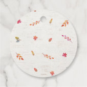 Kleine pompoentjes Baby shower voor vrachtwagens Bedankjes Labels (Achterkant)