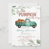 Kleine pompoentransport per Baby shower Kaart (Voorkant)