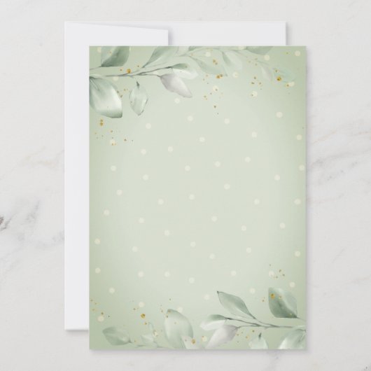 Kleine pompoentransport per Baby shower Kaart (Achterkant)