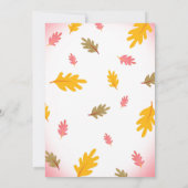 Kleine pompoenuitnodiging, pompoenpleister Birthda Kaart (Achterkant)