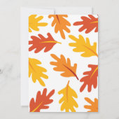 Kleine pompoenuitnodiging, pompoenpleister Birthda Kaart (Achterkant)