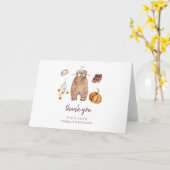 Kleine pompoenvouw Dank je Kaart (Gele Bloem)