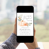 Kleine pompoWaterverf Baby Sprinkle Kaart