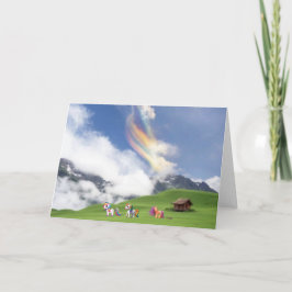 Kleine Pony en eenhoorns Kaart