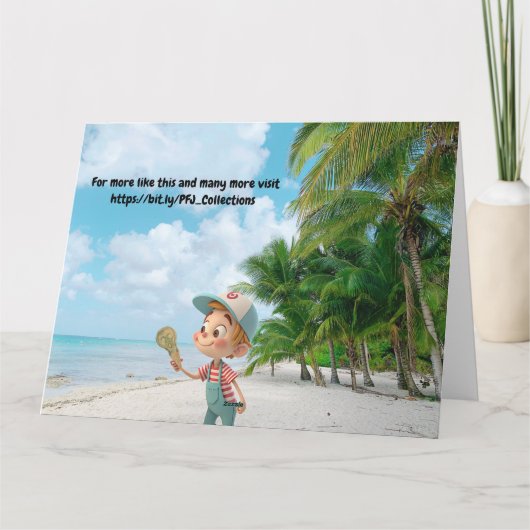 Kleine Pony en eenhoorns Kaart (Achterkant)