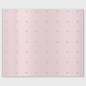 Kleine pooldots zwarte roze roze roodbruin pasta cadeaupapier (Vlak)