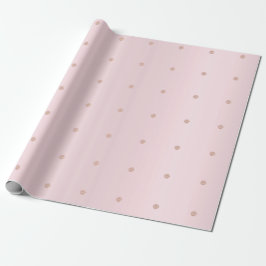 Kleine pooldots zwarte roze roze roodbruin pasta cadeaupapier