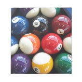 Kleine poolkogels sluiten dicht notitieblok (Voorkant)