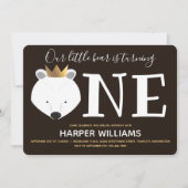 Kleine poolse Beer kroon één dier voor de eerste g Kaart (Voorkant)