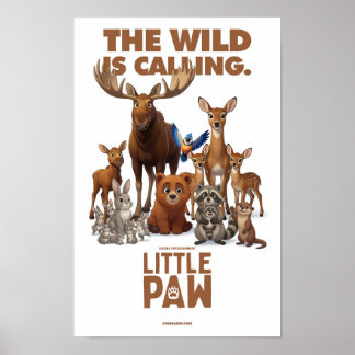 Kleine Poot "De Wilde Natuur Roept" Poster