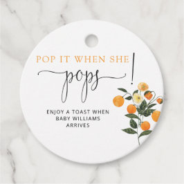 Kleine Pop als ze baby shower Favo pop Bedankjes Labels