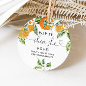 Kleine Pop als ze baby shower pop Bedankjes Labels