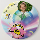 Kleine poppen ronde button 6,0 cm (Voorkant)