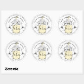 Kleine pot honing label cadeau imker bedrijf (Vel)