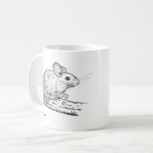 Kleine Potlood Muis Koffiemok (Voorkant links)