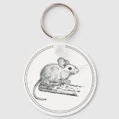 Kleine Potlood Muis Sleutelhanger (Voorkant)