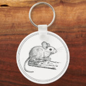 Kleine Potlood Muis Sleutelhanger (Voorkant)