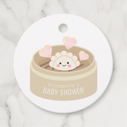 Kleine Potsticker Baby shower Dank je wel voor lab Bedankjes Labels (Voorkant)