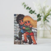 Kleine Poulbots in Montmartre Briefkaart (Staand voorkant)