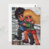 Kleine Poulbots in Montmartre Briefkaart (Voorkant / Achterkant)