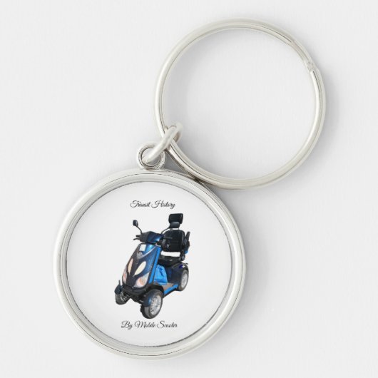 Kleine premium ronde sleutelhanger (Voorkant)