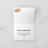 Kleine Pretzel zoute snacks - Dotted - jouw tekst Kaart (Binnen)