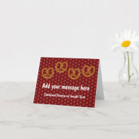 Kleine Pretzel zoute snacks - Dotted - jouw tekst