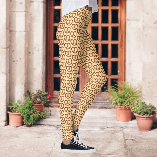Kleine Pretzels Patroon - Crunchy Snacks elke kleu Leggings