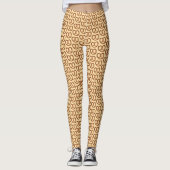 Kleine Pretzels Patroon - Crunchy Snacks elke kleu Leggings (Voorkant)