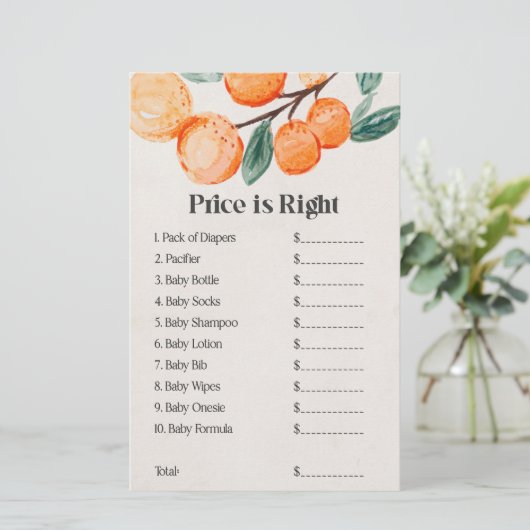 kleine prijs voor baby shower is goed spel (Staand voorkant)