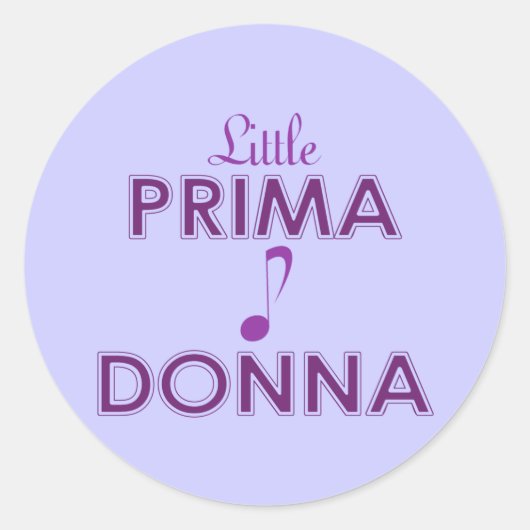 Kleine Prima Donna Stickers (Voorkant)