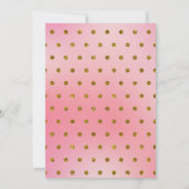 kleine Princess Baby shower Invitation Kaart (Achterkant)