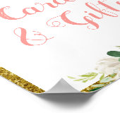 kleine princess baby showers en cadeaubonnen poster (Hoek)