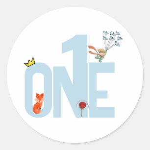 Kleine Prins 1e Verjaardag Sticker