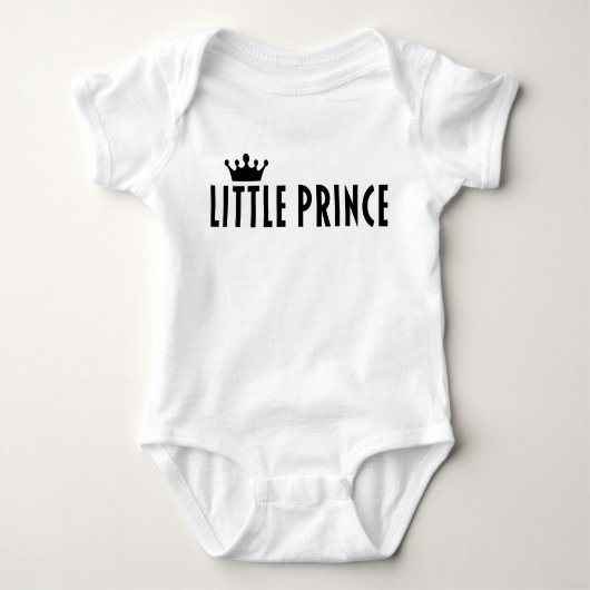 Kleine prins baby jongen onsie romper (Voorkant)