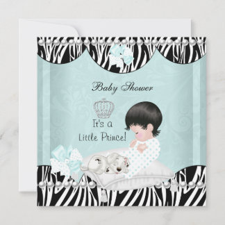 Kleine Prins Baby Shower baby Jongen mint Kaart